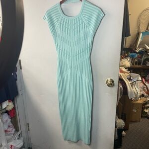 Express short sleeve, floor length, ladies size medium, knit, stretch dress